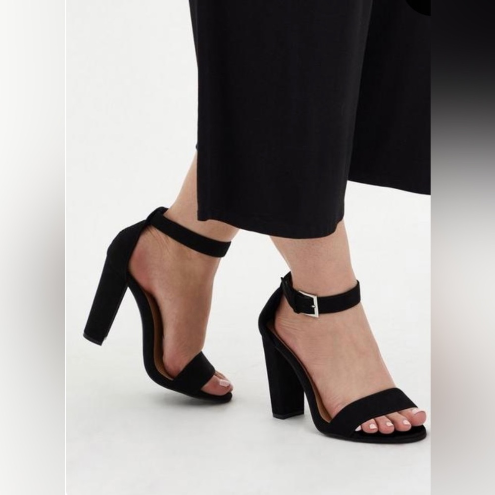 Torrid Two Strap Tapered Heel Sandal 10.5WW